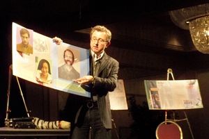 Thomas Schumacher uses a spread from his book â€Ë"How Does The Show Go On?†to show the magic behind hair and makeup @ BroadwayWorld Thomas Schumacher uses a spread from his book â€Ë"How Does The Show Go On? Photo